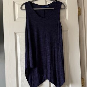 Apt. 9 Navy Asymmetrical Tank Top
